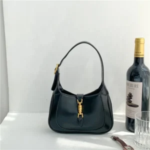 Jackie Small Glossed-Leather Shoulder Bag For Ladies