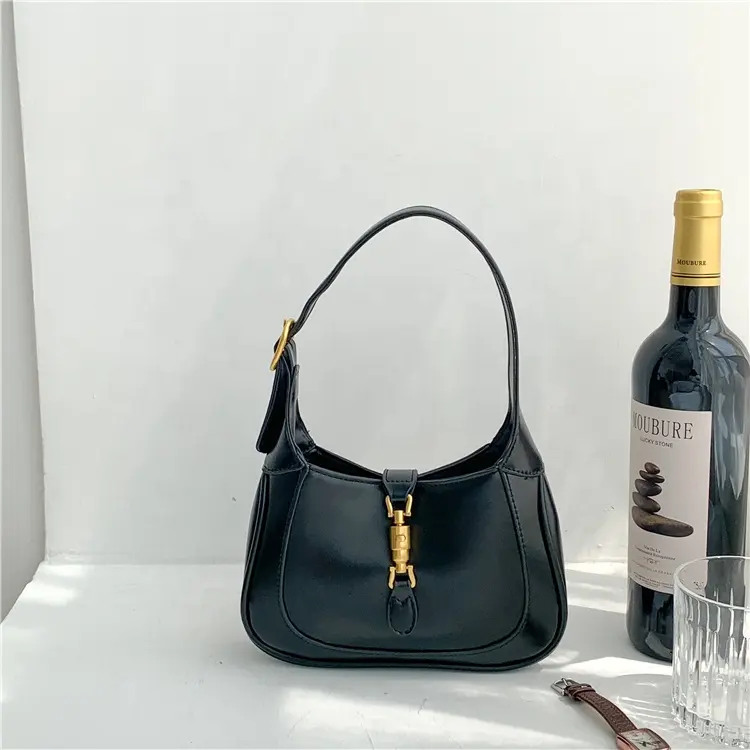 Jackie Small Glossed-Leather Shoulder Bag For Ladies