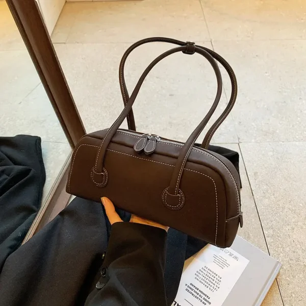 New Korean Version Frosted Minimalist Pillow Bag - Image 5
