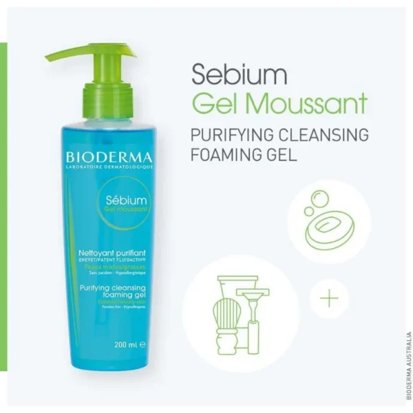 Bioderma Sébium Gel Moussant Purifying Foaming Gel 200ml