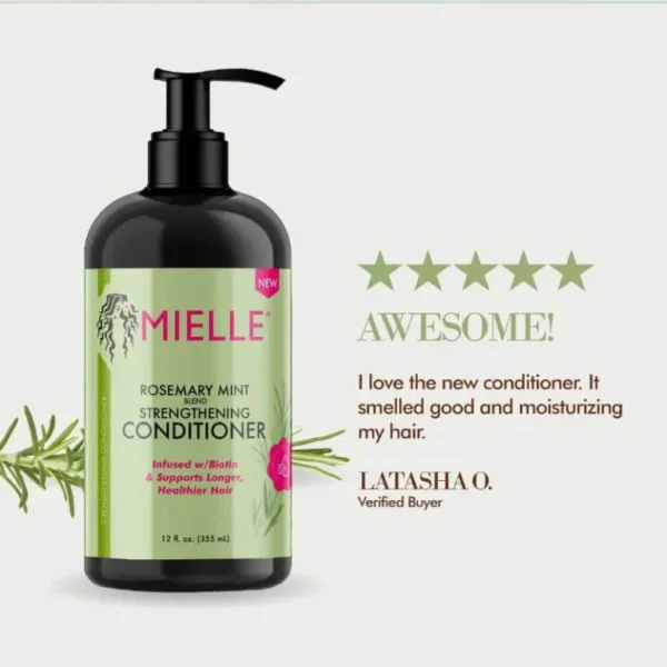 Mielle Rosemary Mint Strengthening Conditioner 355ml - Image 2