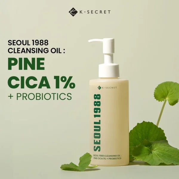KSECRET SEOUL 1988 Cleansing Oil : Pine Cica 1% + Probiotics 200ml - Image 3