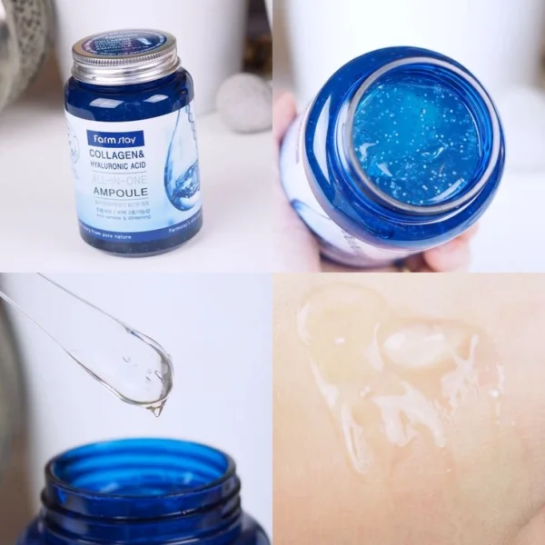 FARMSTAY Collagen & Hyaluronic Acid All in one Ampoule - Image 5