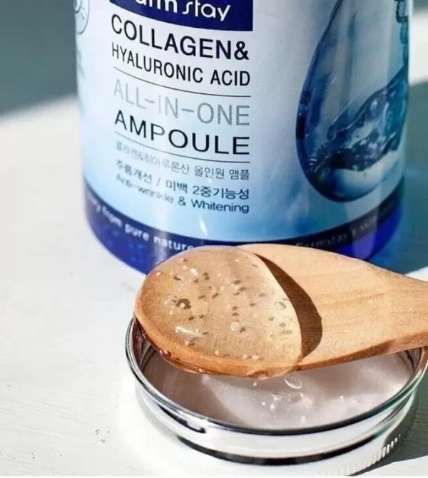 FARMSTAY Collagen & Hyaluronic Acid All in one Ampoule - Image 4